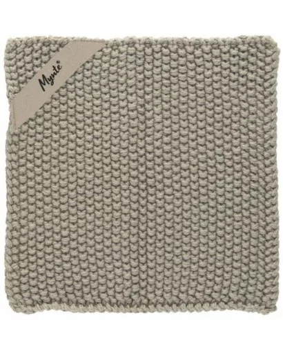 Manique tricoté sable