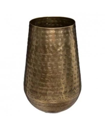 Vase martelé métal