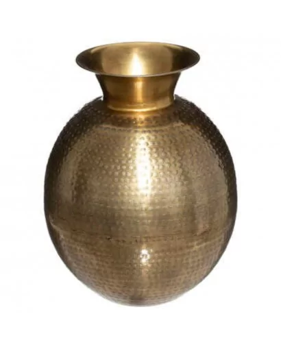 Vase martelé métal