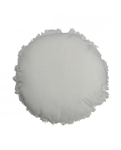 Coussin rond blanc