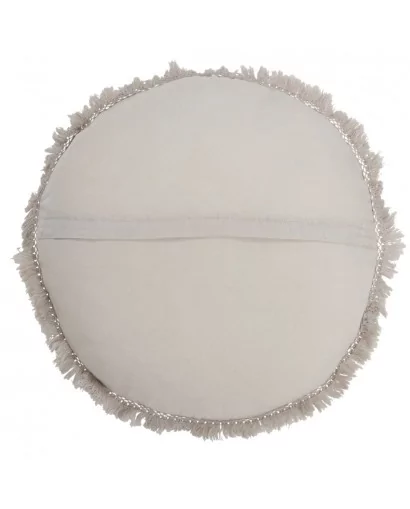 Coussin rond gris